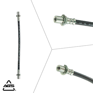 1970-1995 Chevrolet Nova, Toyota Camry +3 More Front & Rear Rubber Brake Hose | AGS-KT30025