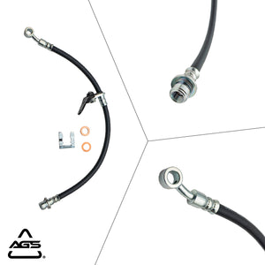2003-2008 Acura TL, Acura TSX +1 More Front Left Rubber Brake Hose | AGS-KT40333