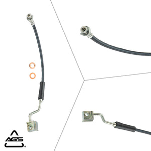 1980-1989 Ford Bronco, Ford F-100 +2 More Front Left Rubber Brake Hose | AGS-KT60007