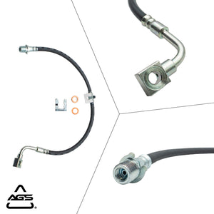 1979-1991 Multi-Vehicle Application Front Left Rubber Brake Hose | AGS-KT70243