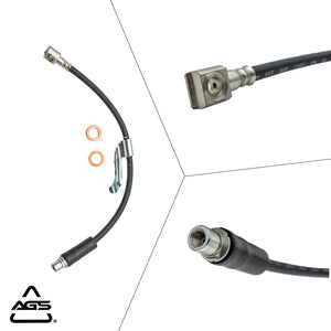 2003-2007 Chevrolet Equinox, Pontiac Torrent +1 More Front Left Rubber Brake Hose | AGS-KT70539