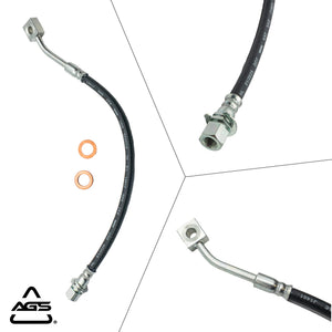 2005-2012 Dodge Dakota, Mitsubishi Raider +1 More Front Rubber Brake Hose | AGS-KT80310
