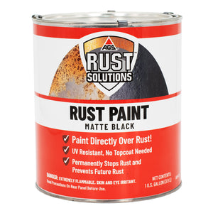 Matte Black Rust Paint - 1 Gallon