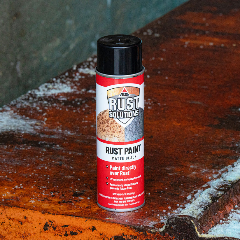 Matte Black Rust Paint Aerosol 14oz.