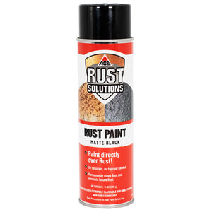 Matte Black Rust Paint Aerosol 14oz.