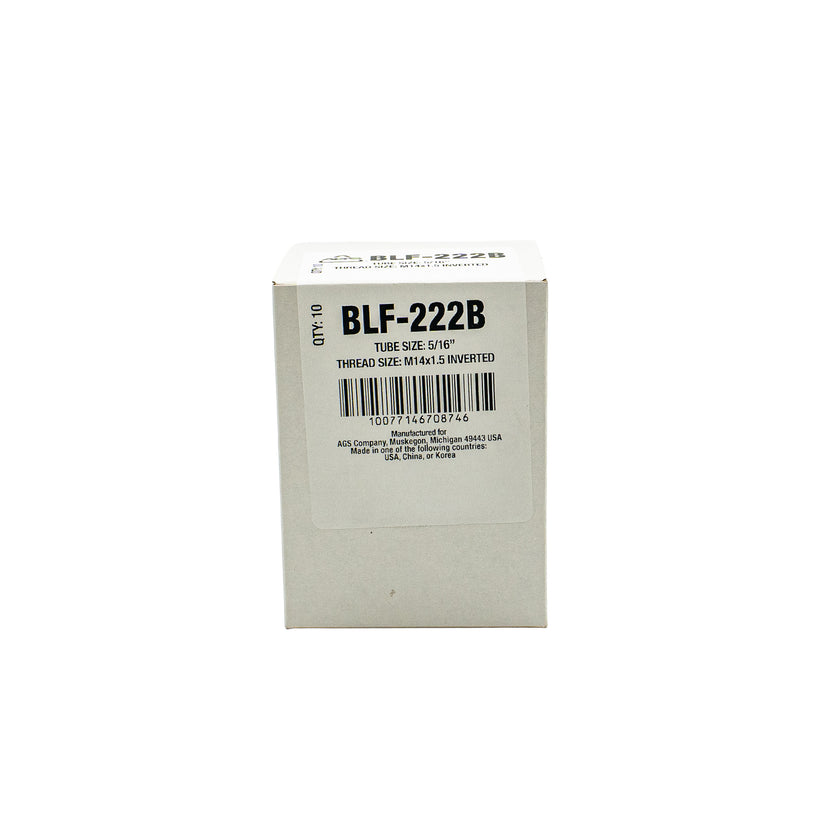Black Oxide Tube Nut, M12-1.5 INV, 1/4" Line