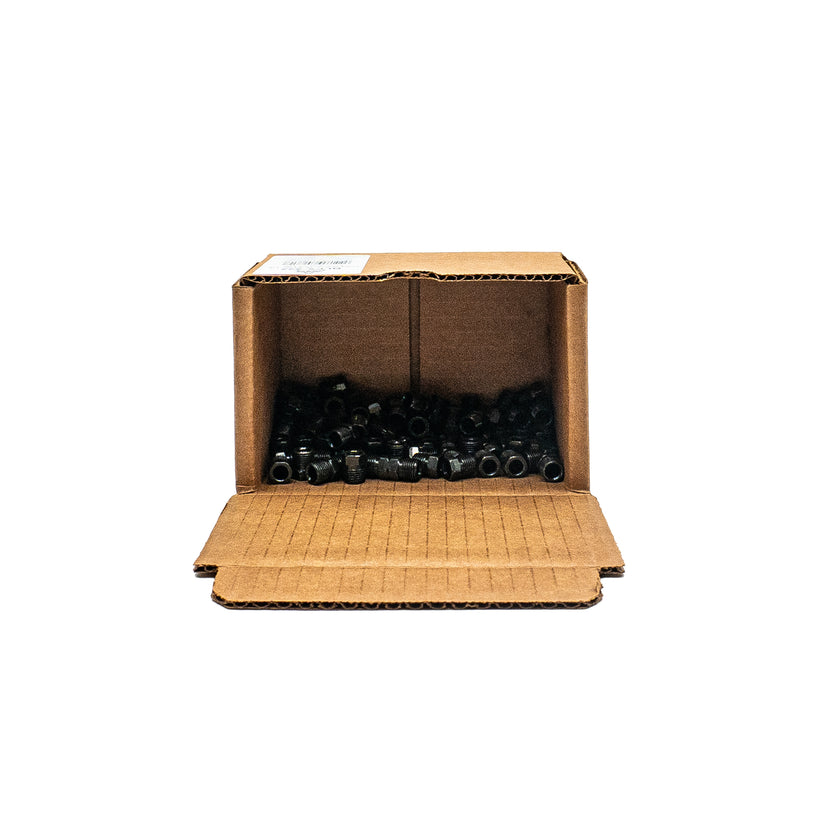 Black Oxide Tube Nut, M12-1.5 INV, 1/4" Line