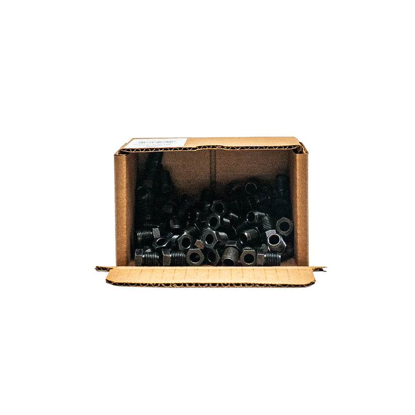 Black Oxide Tube Nut, M12-1.5 INV, 1/4" Line
