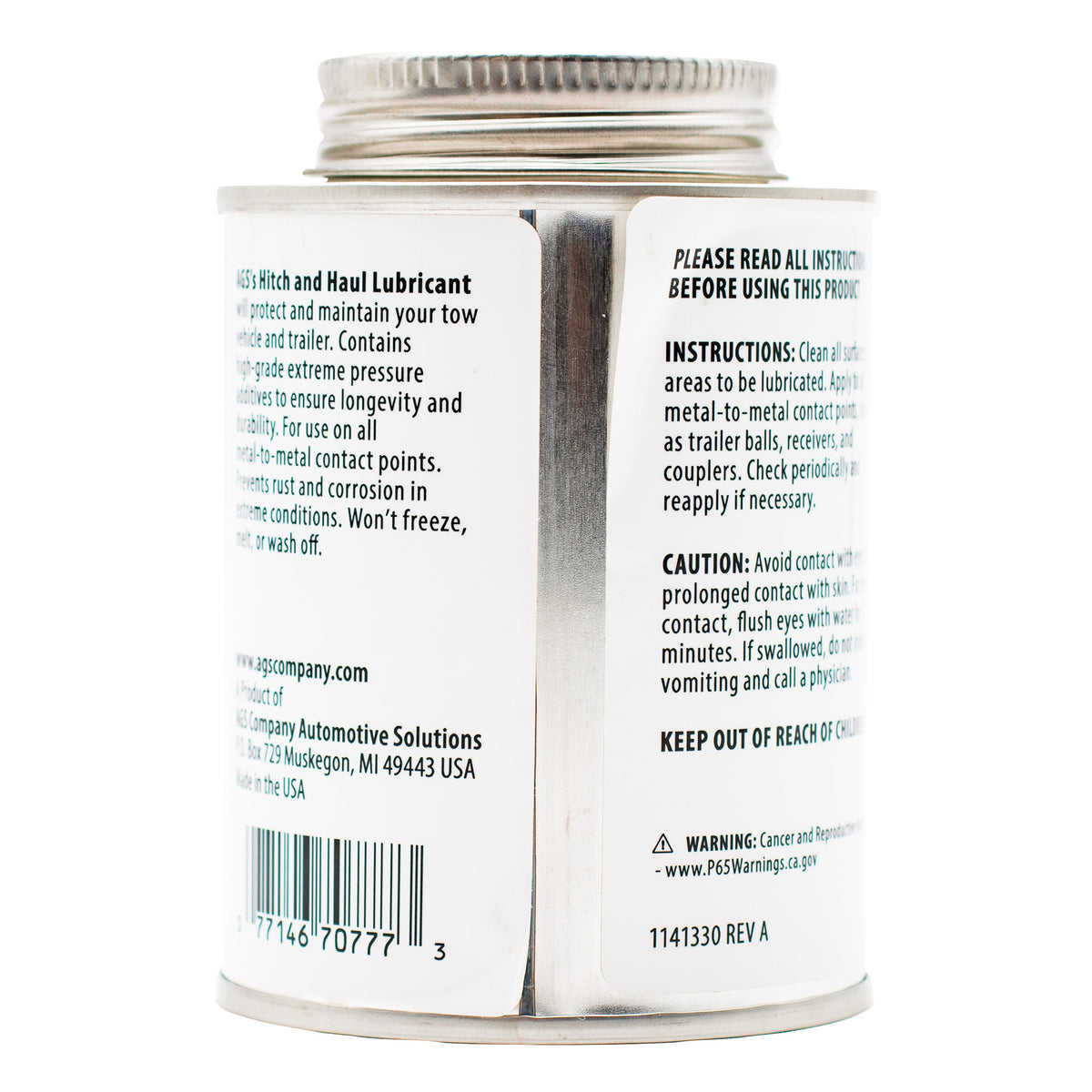 Trailer & Hitch Lubricant - 4oz Brush Top Can | AGS