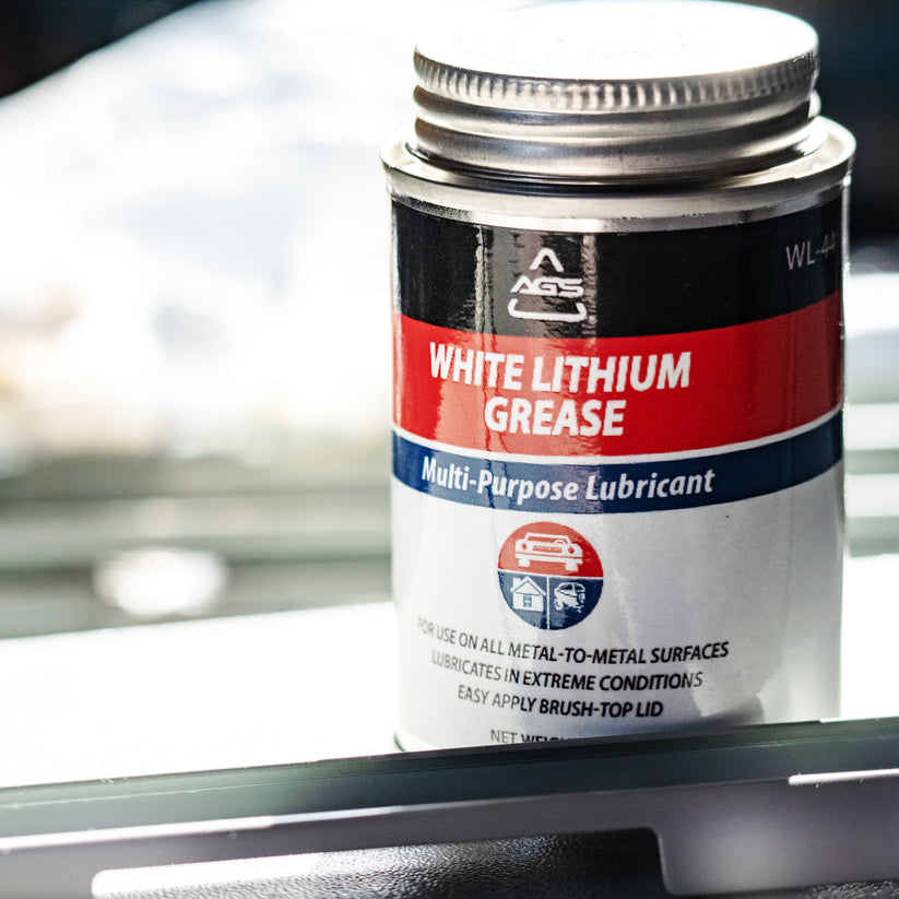 White Lithium Grease, 4oz Brush Top Can