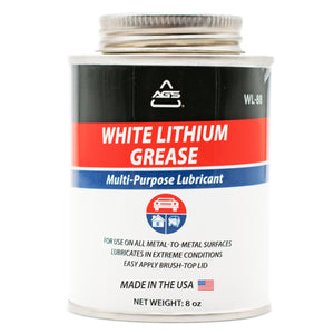 White Lithium Grease, 8oz Brush Top Can