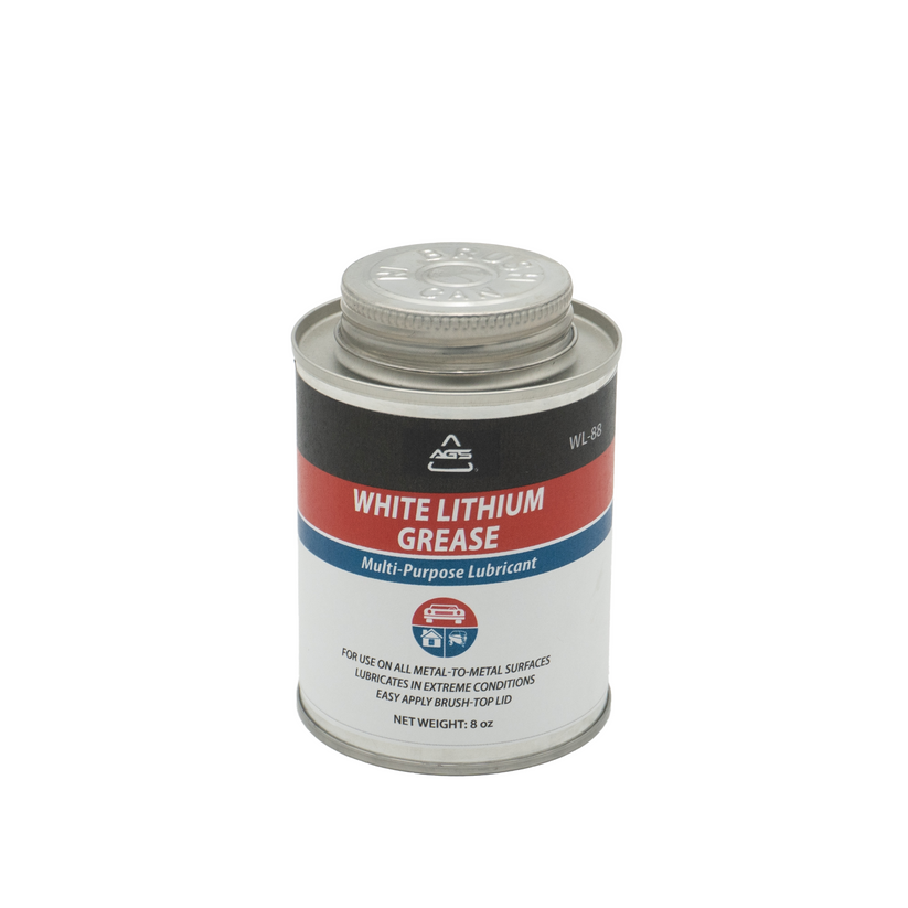White Lithium Grease, 8oz Brush Top Can