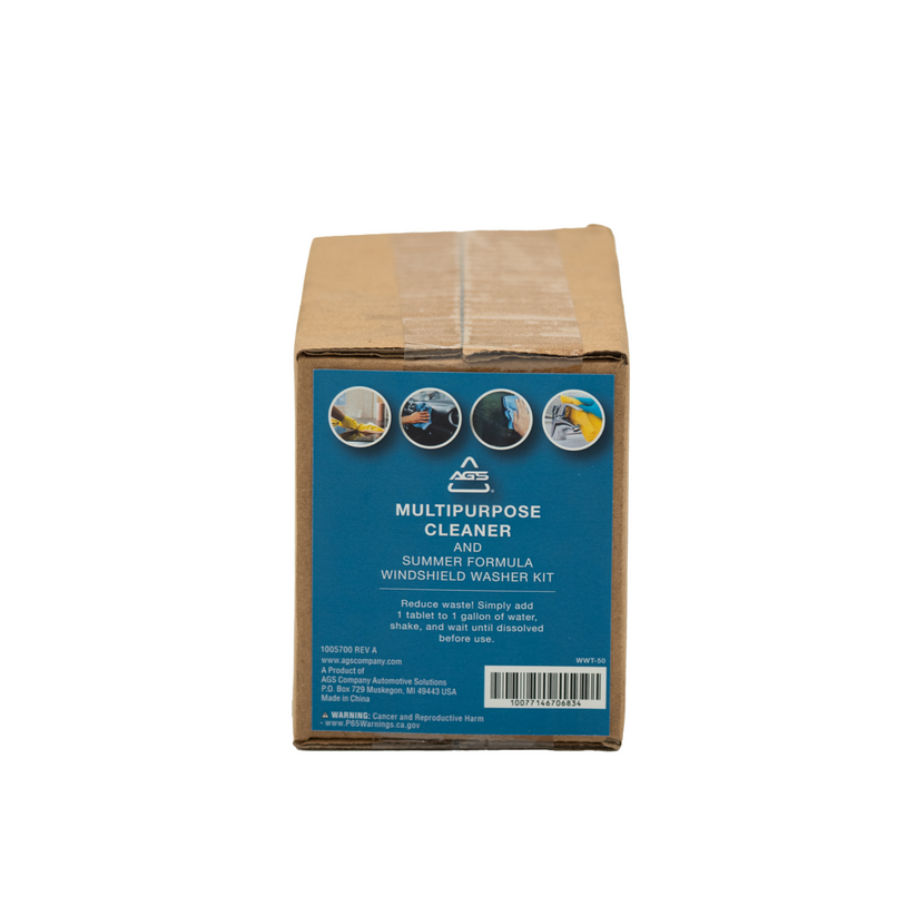 Windshield Wash Tabs, Concentrated, 50 pouches