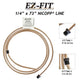 EZ-Fit Nickel Copper Brake Line - 1/4" x 73", (7/16-24 I)(1/2-20 I)