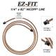 EZ-Fit Nickel Copper Brake Line - 1/4" x 82", (1/2-20 I)(1/2-20 I)