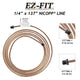 EZ-Fit Nickel Copper Brake Line - 1/4" x 137", (7/16-24 I)(1/2-20 I)