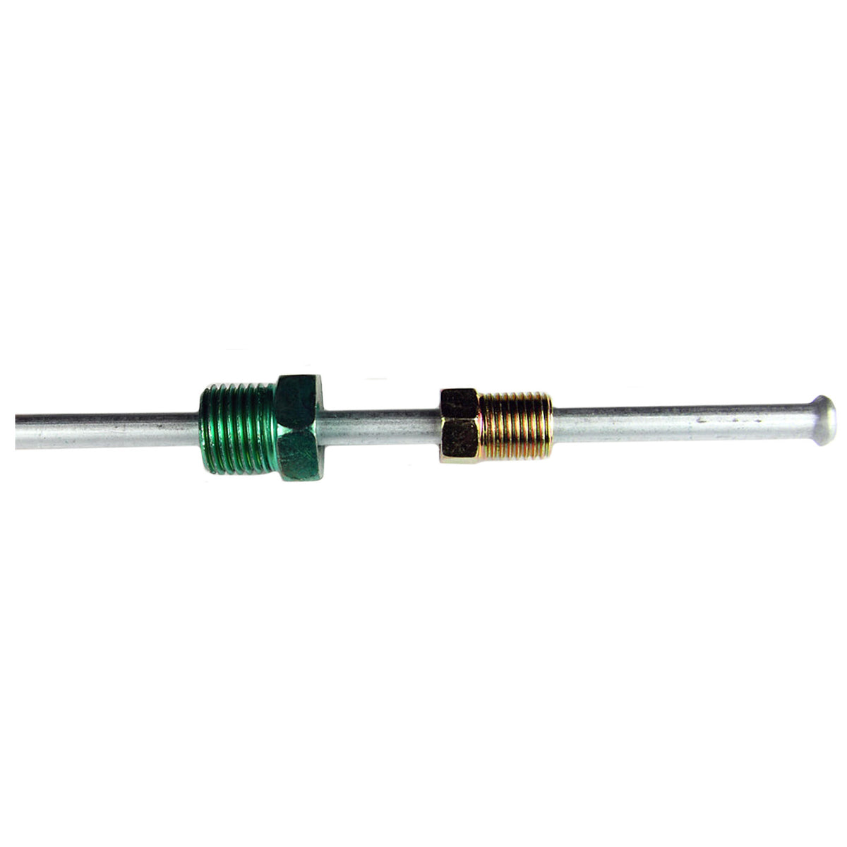 Brake Line Adapter For Master Cylinder - 7/16-24 To 3/8-24 Inverted Flare, 1/4 To 3/16 Line