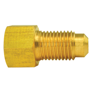 Brass Adapter, Female(3/8-24 Inverted), Male(3/8-24 Bubble)