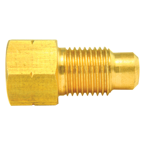 Brass Adapter, Female(3/8-24 Inverted), Male(M10x1.0 Bubble)