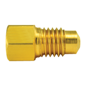 Brass Adapter, Female(M10x1.0 Inverted), Male(M11x1.5 Bubble)