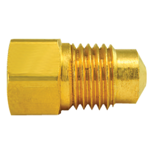 Brass Adapter, Female(M10x1.0 Inverted), Male(M13x1.5 Bubble)