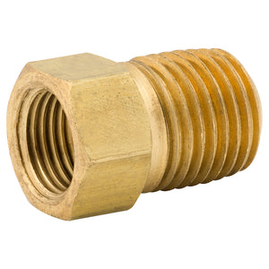Connector, Brass, F(7/16-24 I), M(1/4 NPTM), Bag of 1