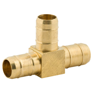 Clamp Union Tee, Brass, 3/8"