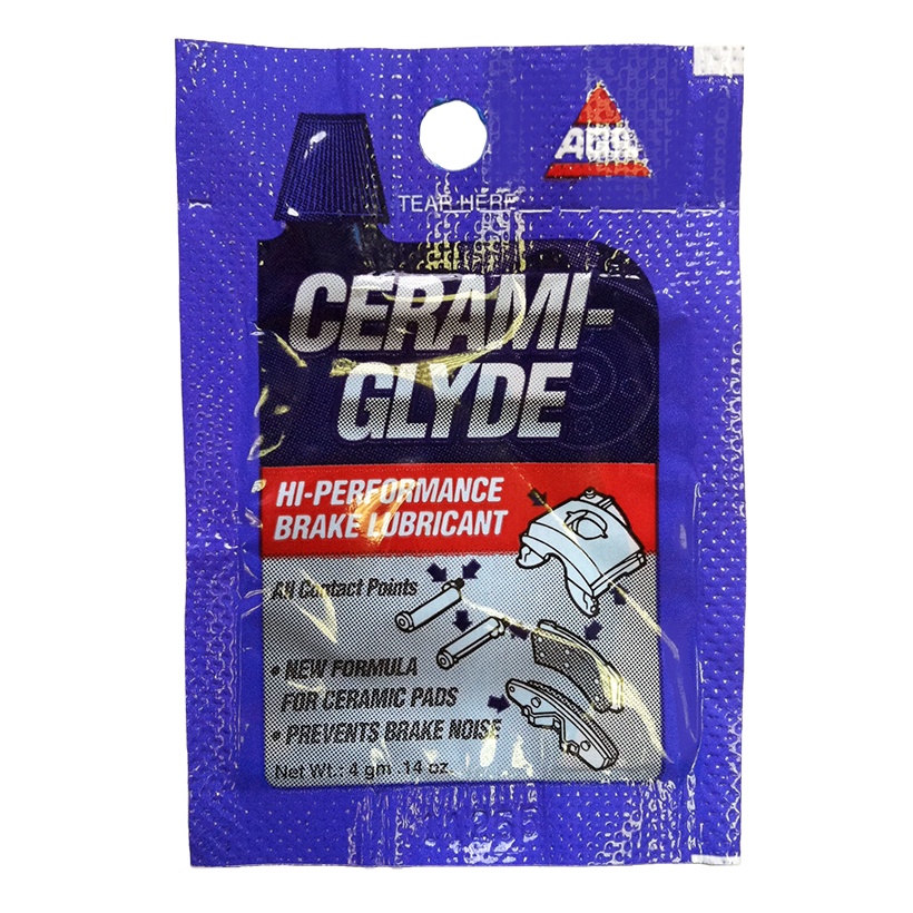 Cerami-Glyde Silicone Brake Lubricant, 4 gm Pouch