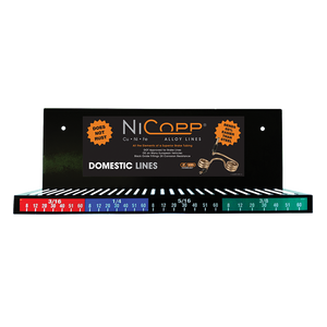 Wall Display, NiCopp Nickel/Copper Brake Lines Domestic, No Lines
