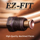 EZ-Fit Nickel Copper Brake Line - 1/4" x 128", (7/16-24 I)(1/2-20 I)