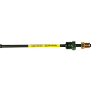 PVF Steel Brake Line Adapter 3/16" x 8" (3/8-24 Inverted) (1/2-20 Inverted)