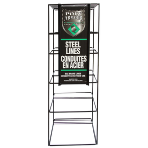 Floor Display, Poly-Armour PVF Steel Brake Lines Domestic or Import , No Lines