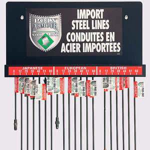 Poly-Armour PVF Steel Wall Display Import Lines