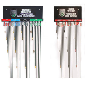 Poly-Armour PVF Steel Wall Display Domestic & Import Lines