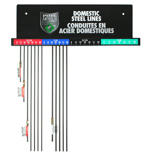 Poly-Armour PVF Steel Wall Display Domestic Lines (Installer Assortment)