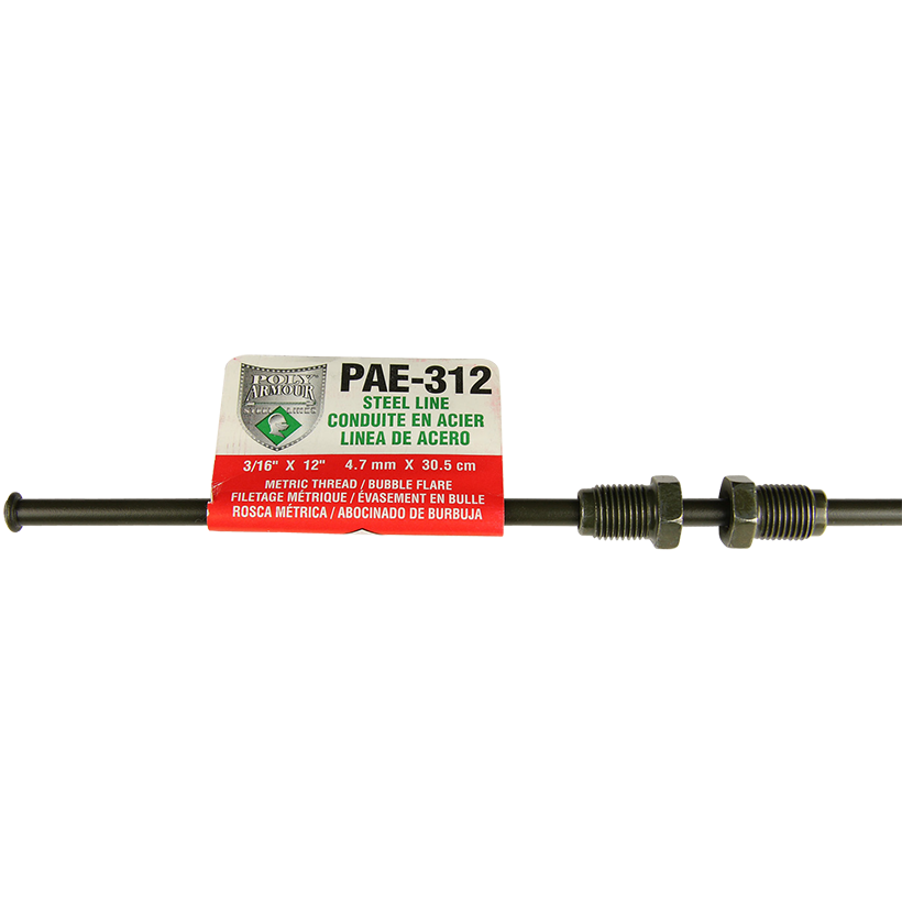 European Poly-Armour PVF Steel Brake Line