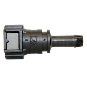 Transmission Line Quick Connector - 3/8" Straight Push Quick Connect to Rubber