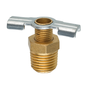 Brass Back Seating Drain Cock, Male (1/4 NPT)