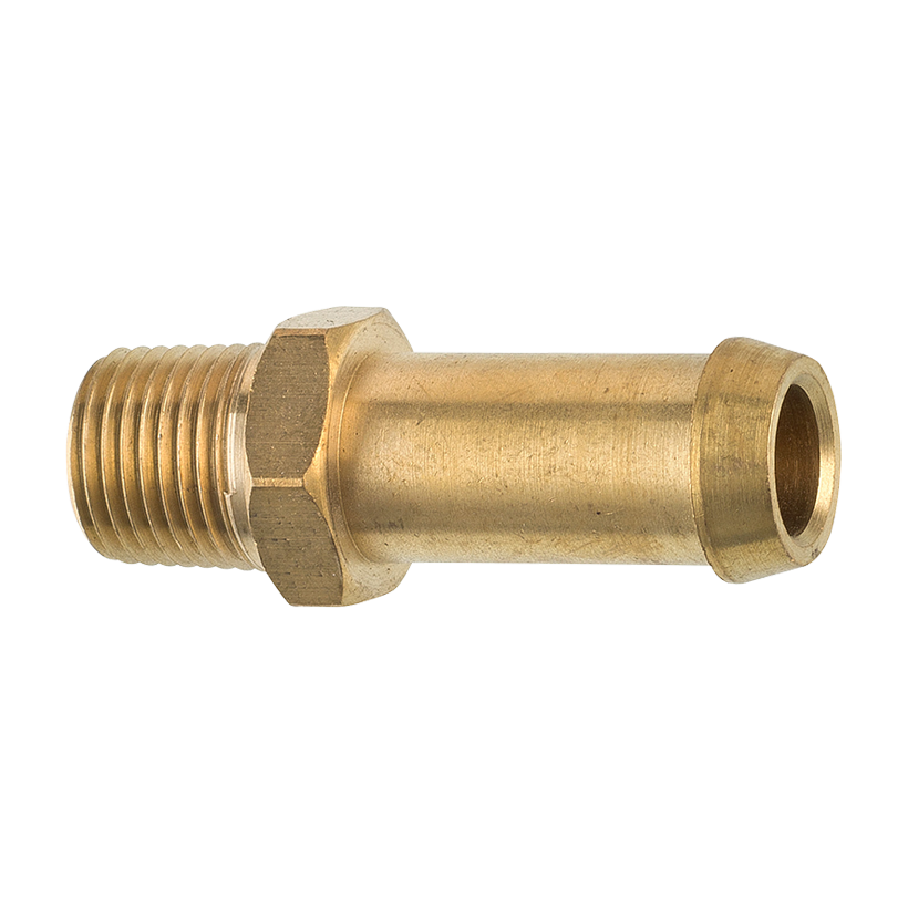  Brass Fuel Connector, 3/8" Hose, Male (1/8-27 NPT) – AGS Company 