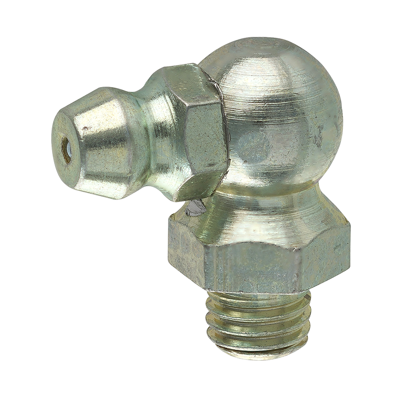 Steel 90 Degree Grease Elbow, 27/32 Length, Male (1/827 NPT) AGS Company Automotive Solutions