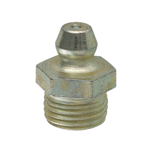 Steel Straight Grease Fitting 43/64 Length 1/8-27 NPT