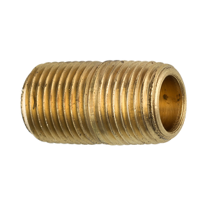 Brass Close Nipple, 3/4" Length, Male (1/8-27 NPT)