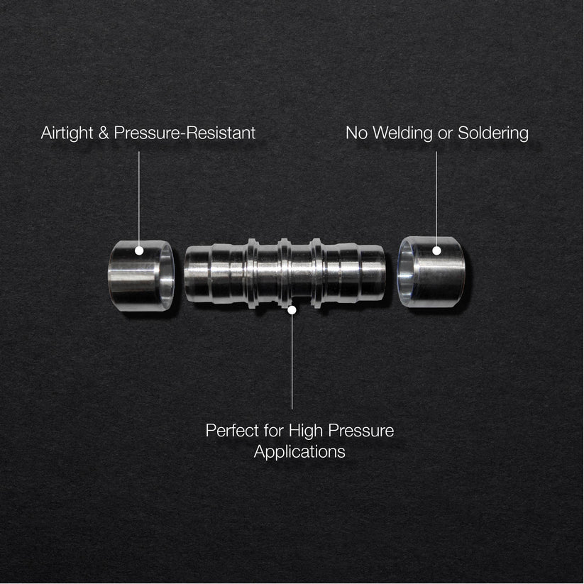 3/4" Aluminum Tube to Tube KLEDGE-LOK A/C Repair Union