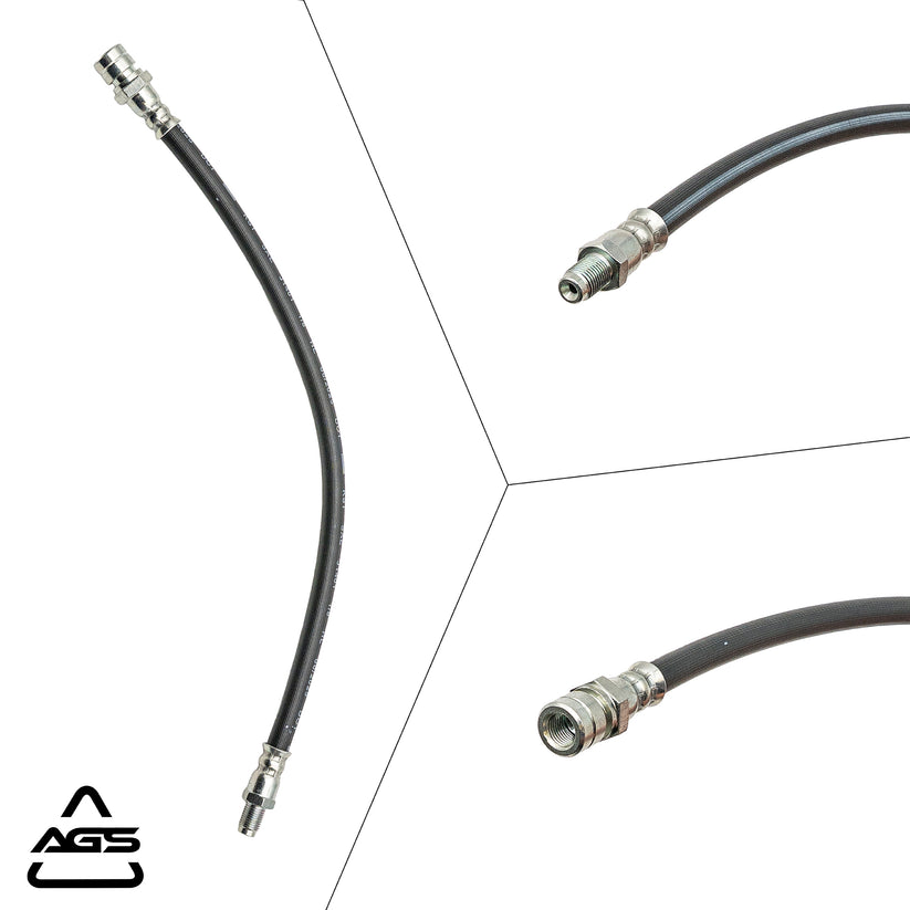 1967-2010 Audi 100 Series, Volkswagen Beetle +6 More Front Rubber Brake Hose | AGS-KT10027