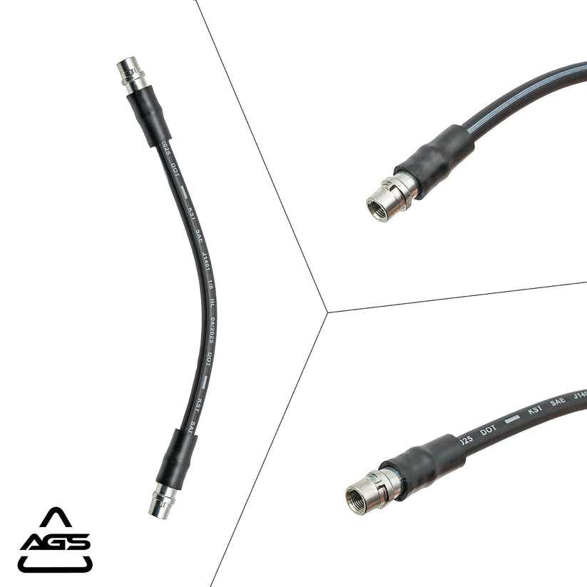1996-2005 Audi A4, Audi A4 Quattro +4 More Front Rubber Brake Hose | AGS-KT10066