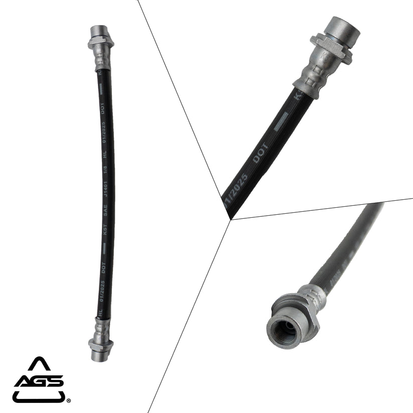 1991-2023 Multi-Vehicle Application Front & Rear Rubber Brake Hose | AGS-KT30108