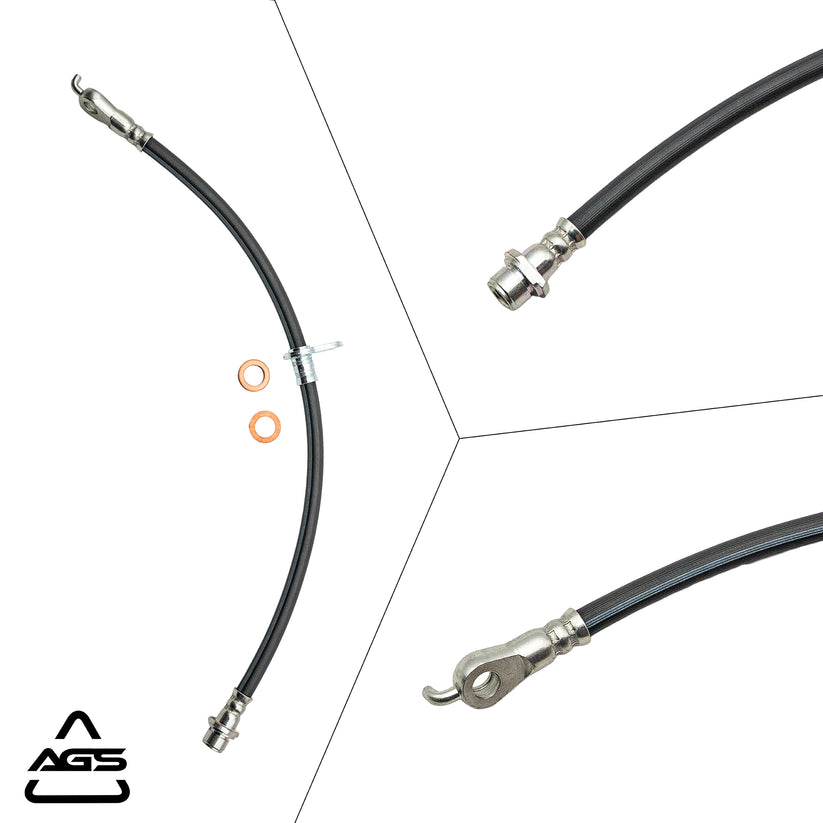 2004-2010 Lexus RX330, Lexus RX350 +2 More Front Left Rubber Brake Hose | AGS-KT30196