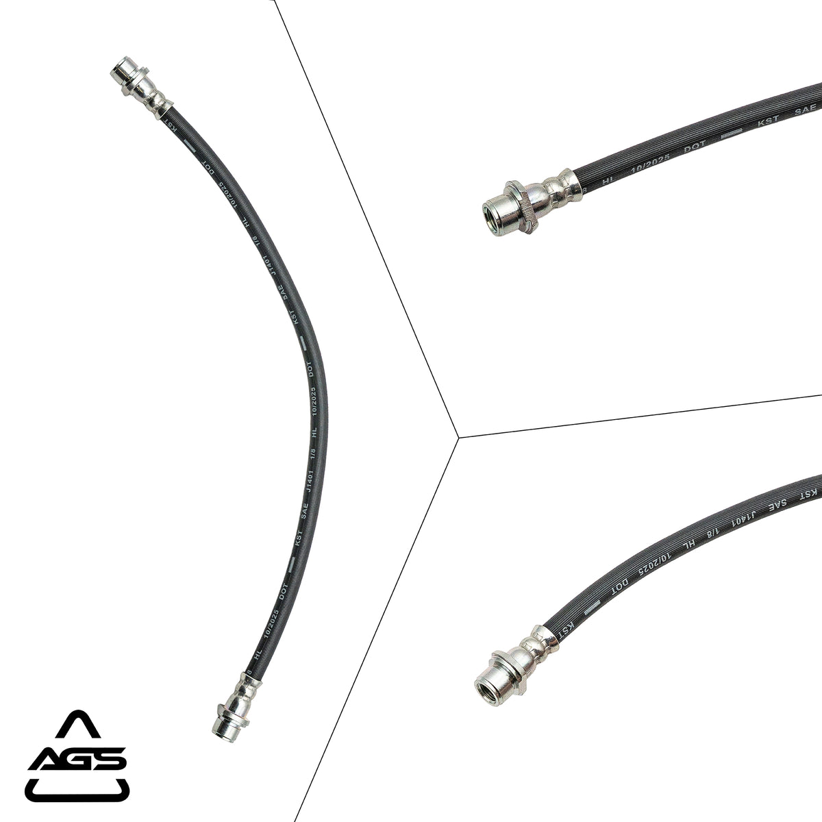 2005-2019 Toyota Hilux, Toyota Tacoma Rear Left Rubber Brake Hose | AGS-KT30540