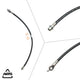 2015-2023 Lexus UX200, Lexus UX250h +4 More Front Right Rubber Brake Hose | AGS-KT30689