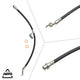 2008-2018 Pontiac Vibe, Toyota Corolla +2 More Rubber Brake Hose | AGS-KT30719